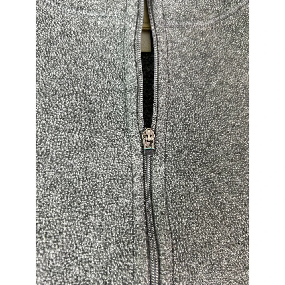 Vintage The‎ North Face 1/4 Zip Fleece Pullover Men's L Gray Embroidered Logo